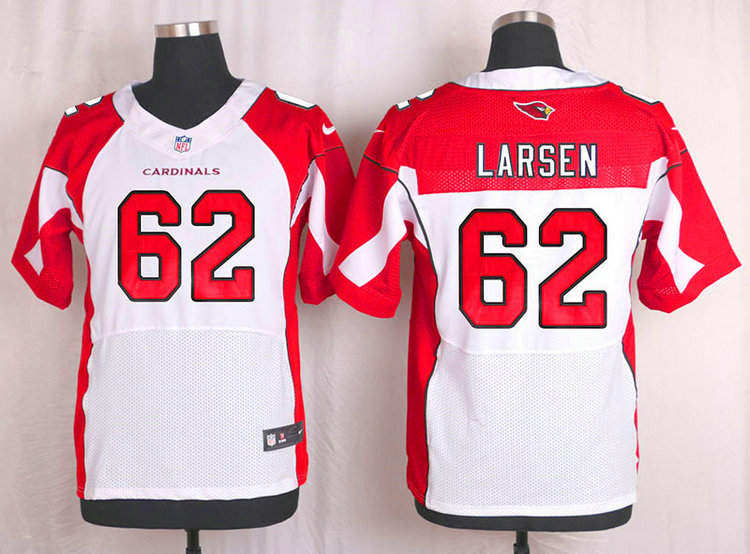 Nike NFL Arizona Cardinals #62 Ted Larsen White Elite Jersey